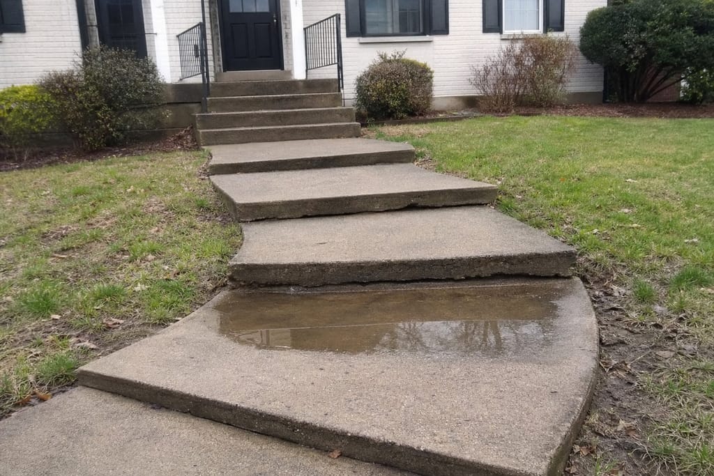 Sidewalk and Walkway Leveling photo